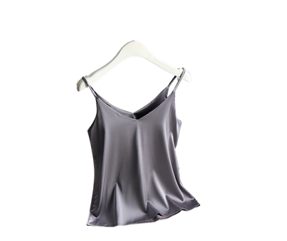 Gray Glow Silk Summer Cami