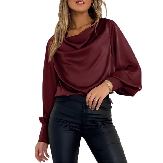 Satin Oversized Women's Blouse | Comfortable and Stylish Design